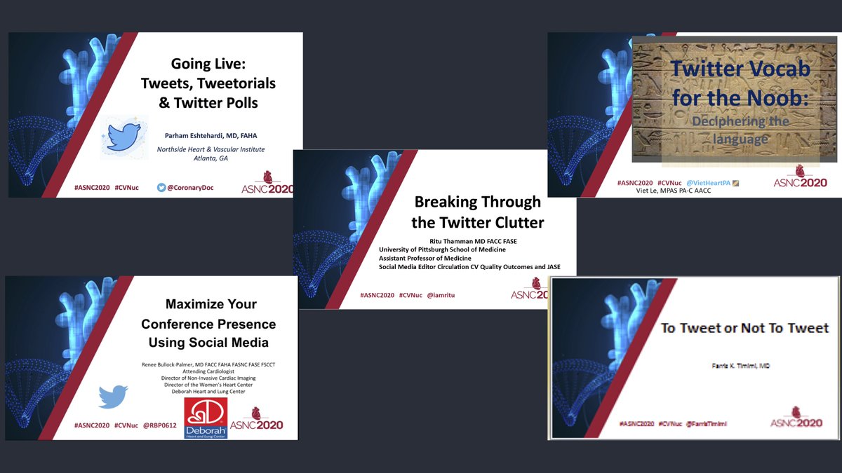 #ACCFIT #AHAFIT #cardiotwitter @MyASNC. This Thursday, follow me for live updates from the #ASNC2020 as we bring you the second session in the series on #SoMe 'Steering Your Tweetanic: Basics and Advanced Outline'. Don't forget to join us: bit.ly/31GG8ZY. 4-530p EDT.