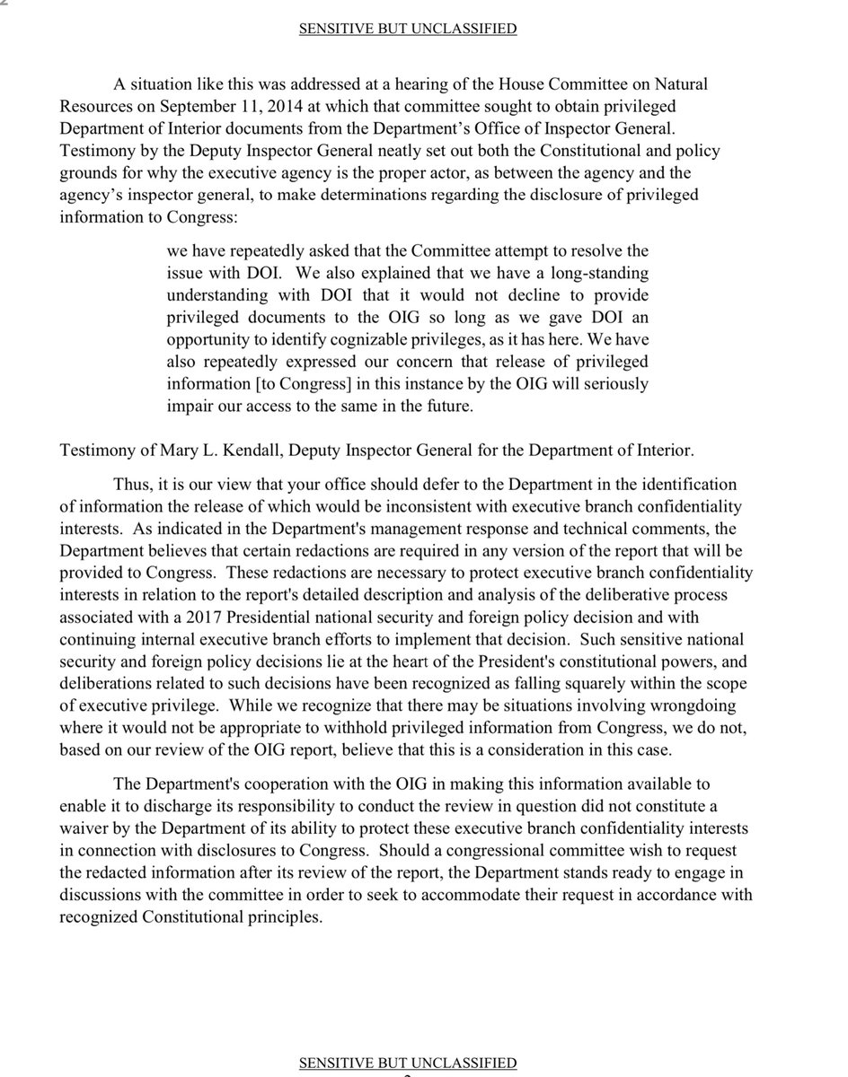 The way  @SecPompeo rage re  @StateOIG now makes a hella sensethis is unbelievable“..does not properly invoke a claim of privilege that would justifying the withholding of information that is otherwise appropriately release to the Congress and/or the public.” @AlexandriaboyVA 