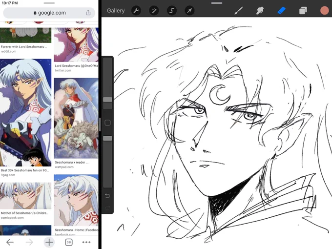 Take a break to sketch my king 