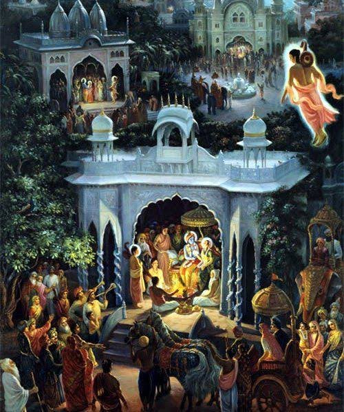Vishwakarma is credited with building Svarga in the Satya Yuga, Lanka in the Treta Yuga, Maya sabha of Pandavas and Dwarka in the Dwapar Yuga. He is said to have built the three deities Lord Jagannath, Balabhadra and Subhadra along with Sudarshana Chakra in the Jagannath Temple .