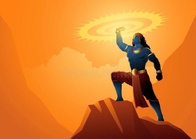 Vishwakarma built the Pushpaka Vimana from the sun dust from his son-in-law Surya and given it to Brahma. Brahma later presented it to Kubera. Mahadev’s Trishul and Vishnu’s Sudarshan Chakra are also believed to have been made by him from sun-dust.