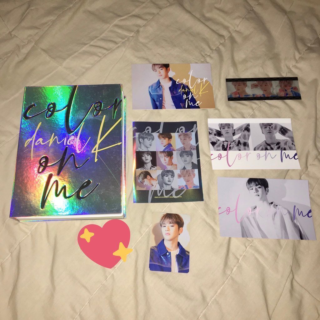 wts/lfbkang daniel color on me album480php~ complete inclus except for the poster
