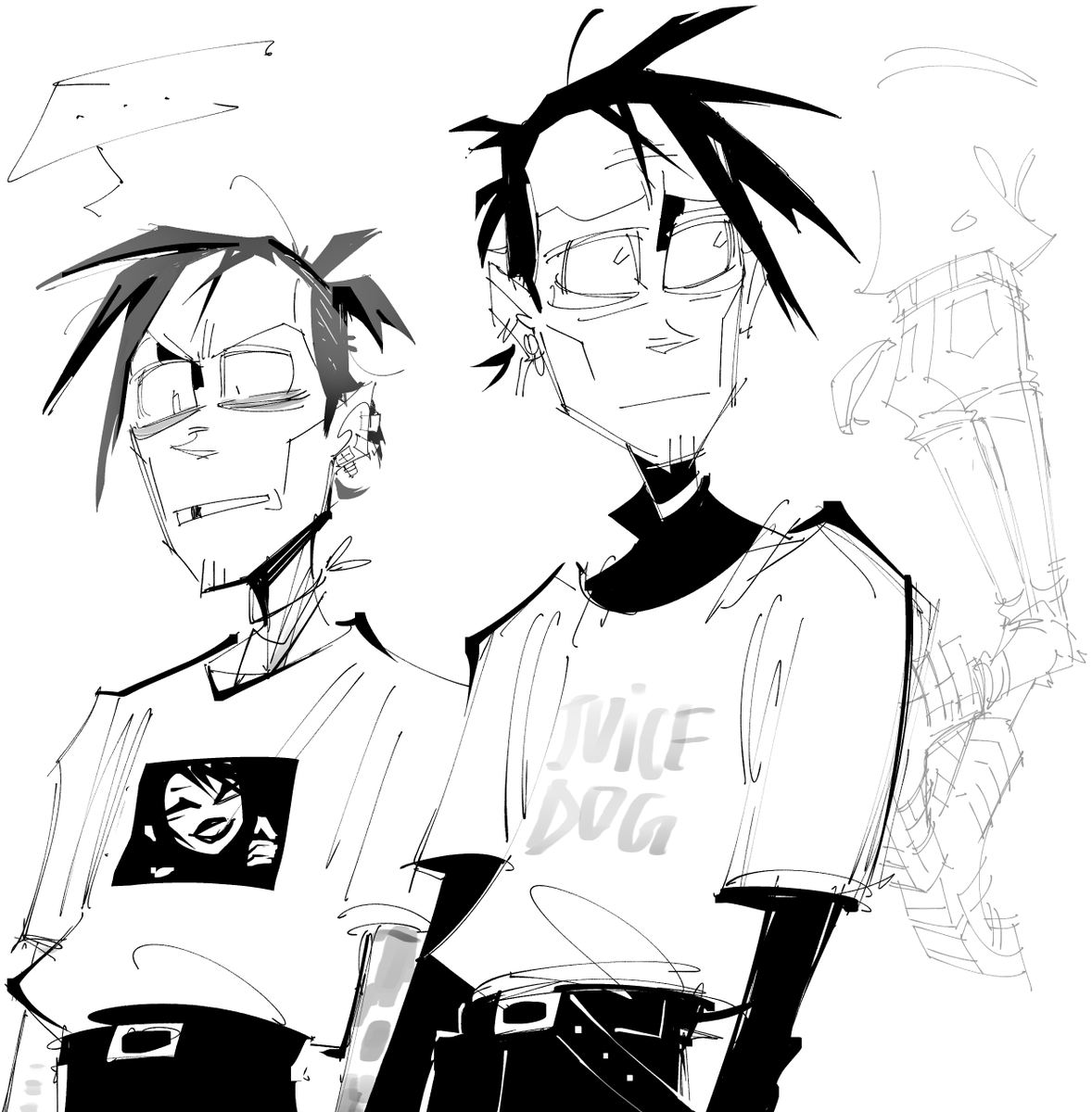 tucked shoit doodls im vry tired 
