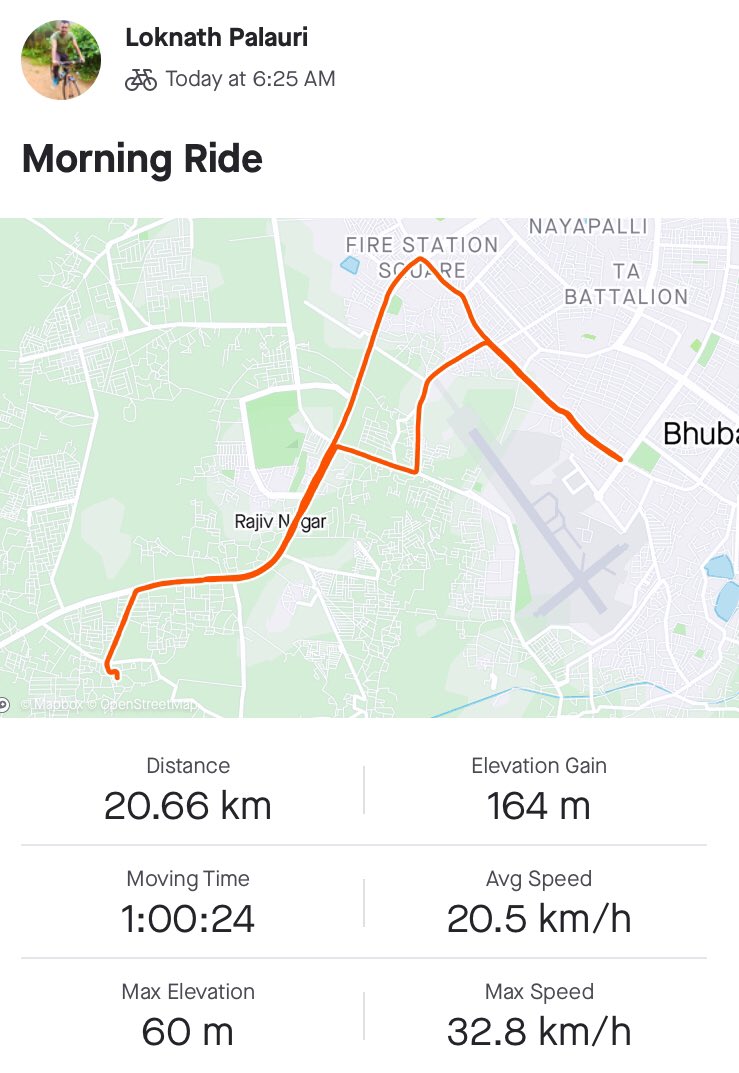 lokipalauri's tweet photo. Good Morning Folks:- ๐ป๐
I am tired.โ
Itโs too hot.โ
Itโs too coldโ
Itโs too earlyโ
Letโs Goโ
60th Day of Cycling.๐ดโโ๏ธ
#FitnessLifestyleMatters https://t.co/P15EgZ6qHS