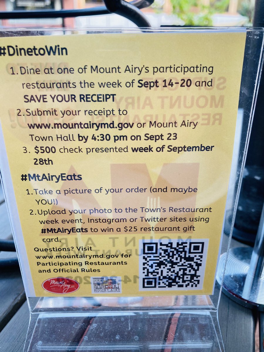 Rudydog44's tweet photo. #mountairyrestaurantweek https://t.co/DqoHZCWcRG