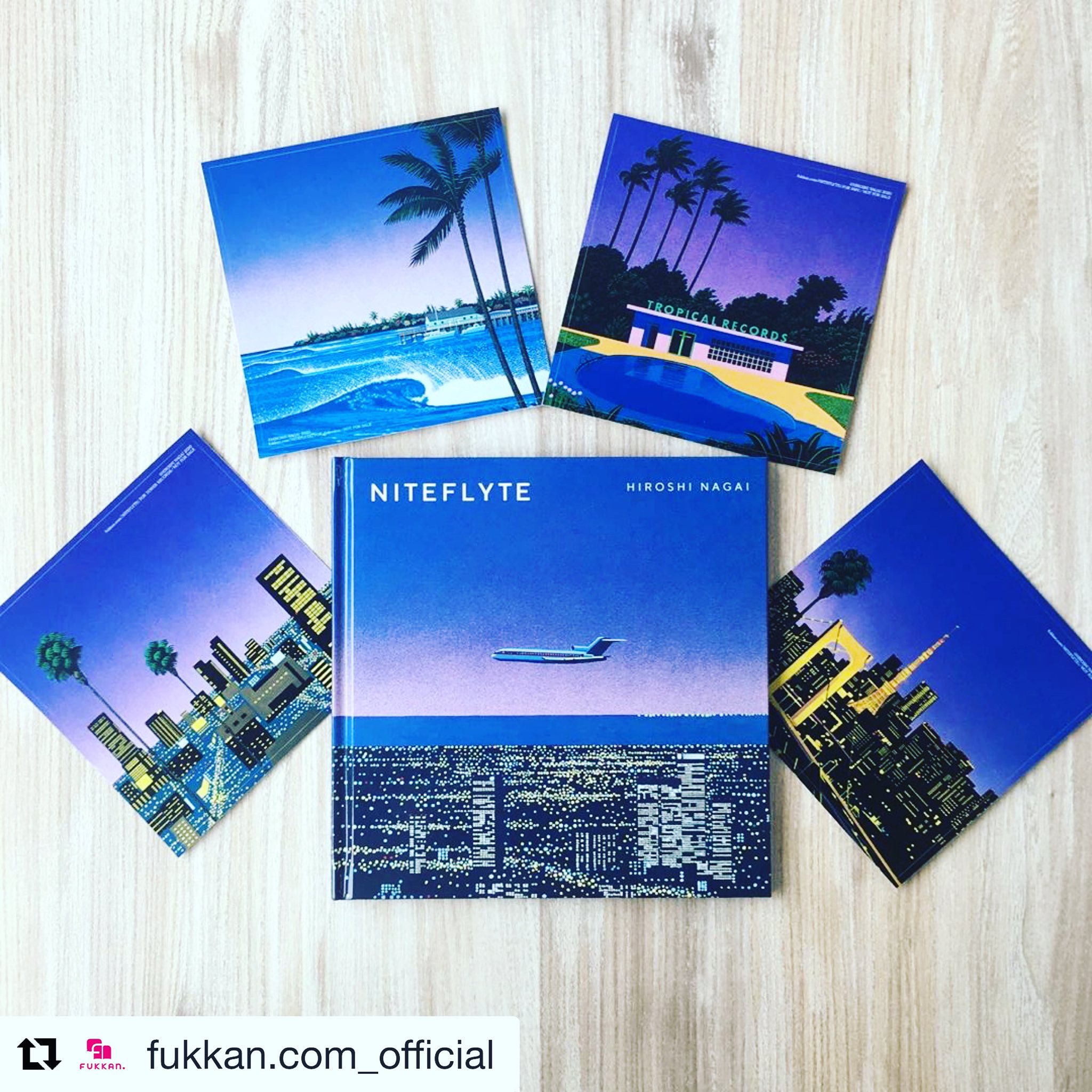 永井博 作品集『NITEFLYTE』が7インチレコードサイズ で2020年8