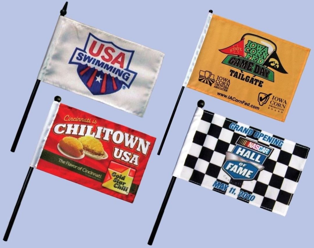 flagsmade's tweet photo. Custom Made STICK FLAGS are a unique and exciting way to promote any occasion. Whether it's for a school club or team, political campaign, parade or advertising a special event these flags really make a lasting impression!
https://t.co/6lggD5maeF https://t.co/R6KdFJ40AW