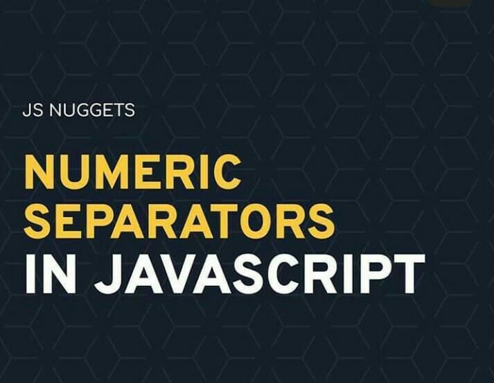achakraH's tweet image. Numerical separators in JavaScript #javascript #javascriptinterview