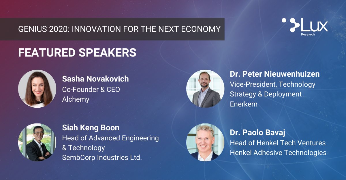 Genius 2020 is just around the corner. Get to know our featured guest speakers in our new blog: lux.works/3mdIY0I

#LuxGenius2020 #virtualevent #innovation
