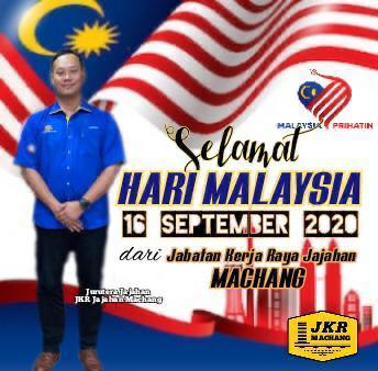 Selamat Menyambut Hari Malaysia dari seluruh warga JKR Machang
#malaysiaperihatin
#harimalaysia
#16sept
#kitajagakita