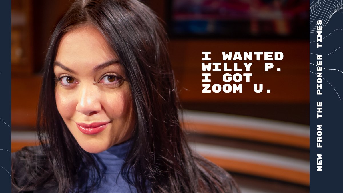 PioneerTimes's tweet photo. Annemarie Huber (@AnneMarieHube11) wanted Willy P. She got Zoom U. Click to read: https://t.co/xodVFJKHg2 #PioneeringTimes https://t.co/Wb07T3kPIL
