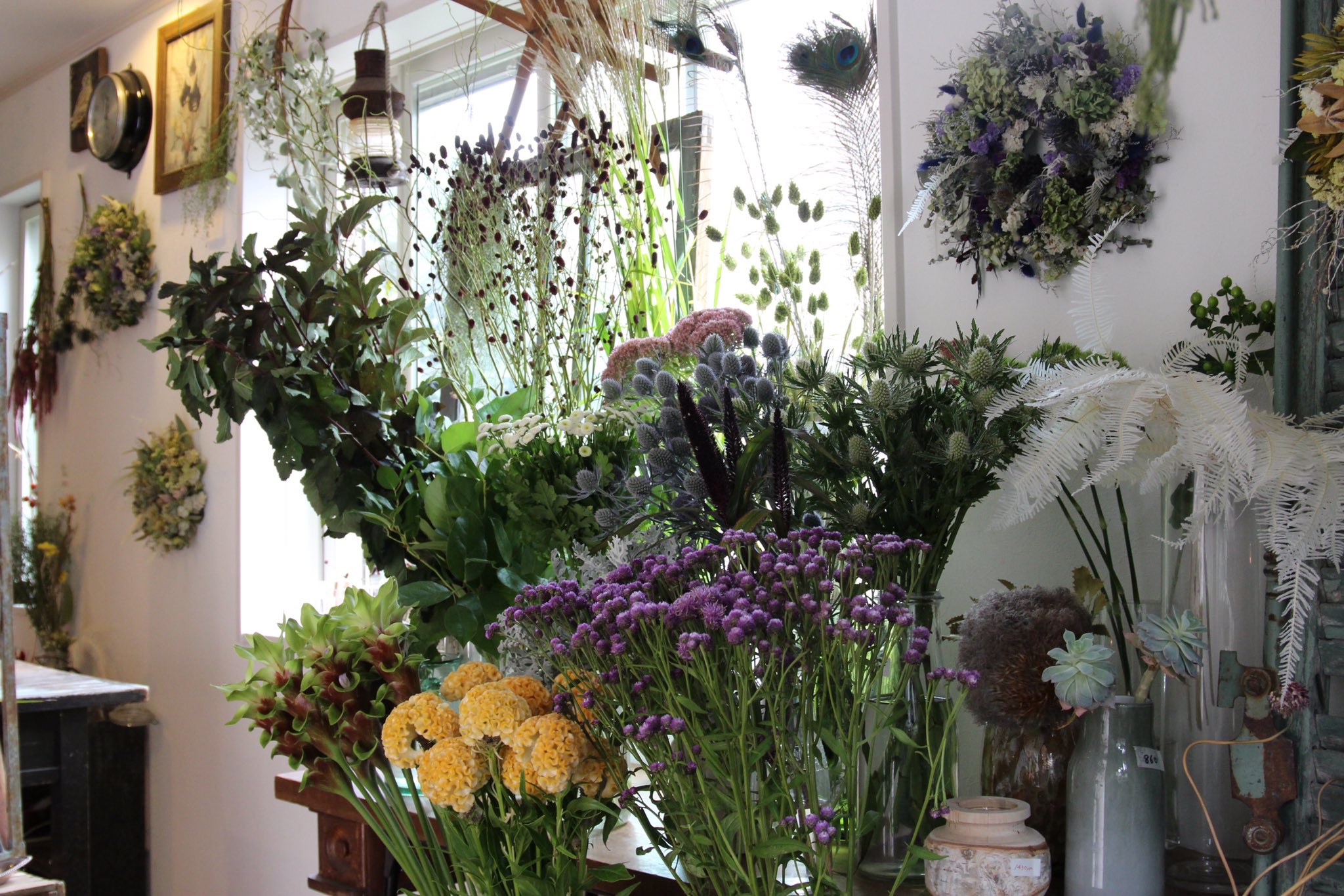 川越花屋 Konoha こんにちは Konohaです 切り花控えめですが入荷しております ワレモコウ ケイトウ タカノハススキ ヒメコダイ T Co Rmqxqm2rd7 Twitter