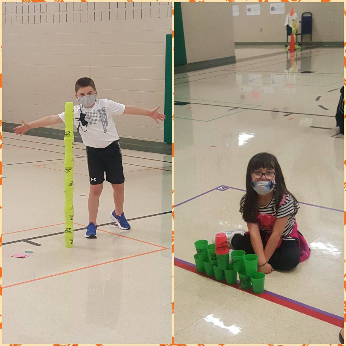 Social distance cupstacking is still a blast! <a href="/CaprockES/">Caprock Elementary</a>