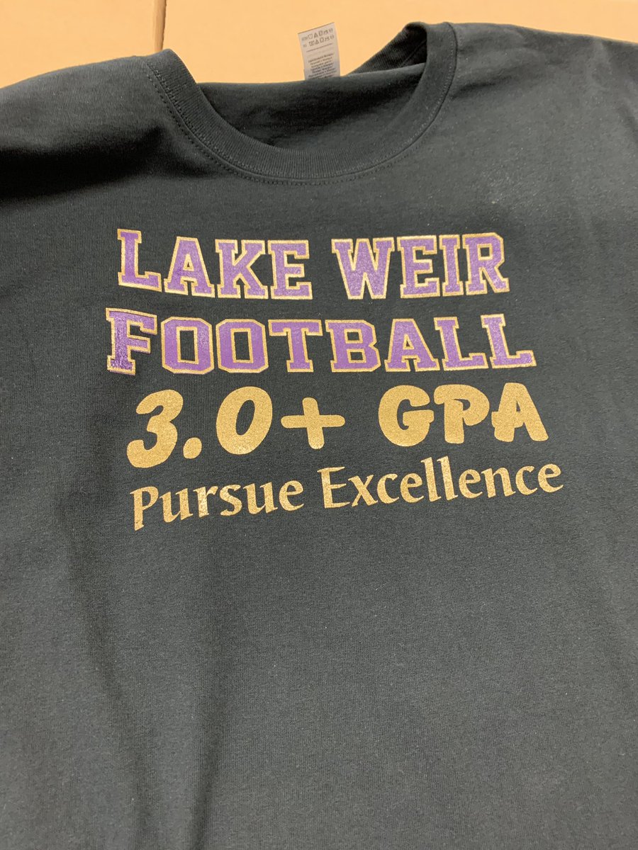 So happy to present these shirts to 25 of our football players today!! @LWCANES_AD @LWHS_Canes #ScholarAthletes #CLIMB #TheLakeShow #LakeSidePride