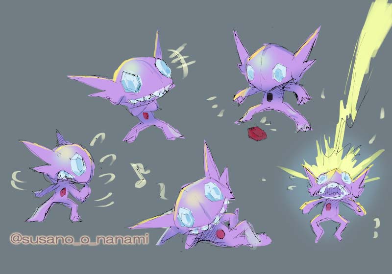 Twitter 上的 すさノお イラストとゲームとポケモン ヤミラミ スケッチ Sableye T Co Izspx0yv90 Twitter