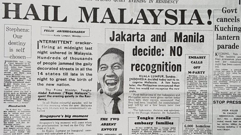 Tapi Indonesia dan Filipina masih tak puas hati, malah memutuskan hubungan diplomatik dengan Malaya dan tak nak iktiraf Malaysia.