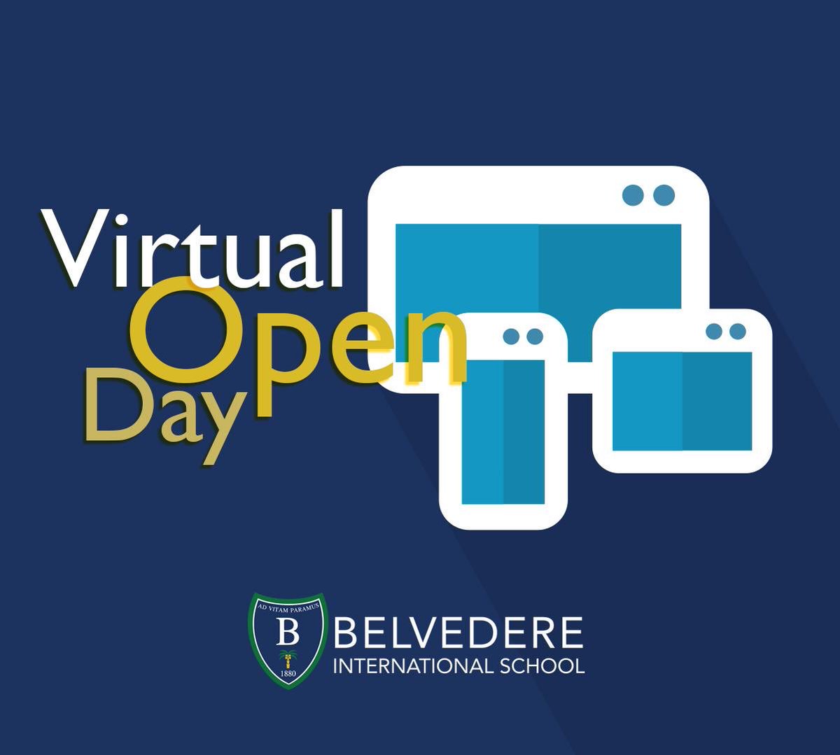BelvedereInt's tweet photo. Join us for our Virtual Open Day on Sunday 20th September and experience life at Belvedere from the comfort of your home. Please email: admissions@belvedereinternationalschool.com to book your place #uae #education 
#virtualopenday #biscommunity https://t.co/5aKWXhAOny