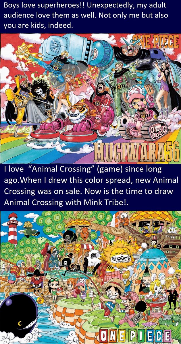 Sandman Here Is My Translation Of Oda S Comments About His Color Spreads Along With My Summary Of His Interview In Color Walk 9 I M Surprised Oda Kept In Mind That