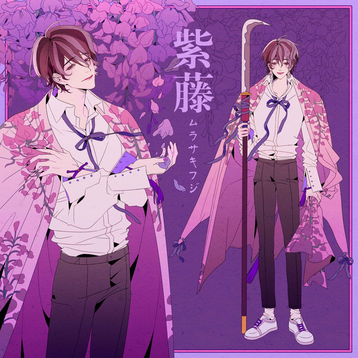 pikakirarabbit's tweet image. Flower personifications 🌸