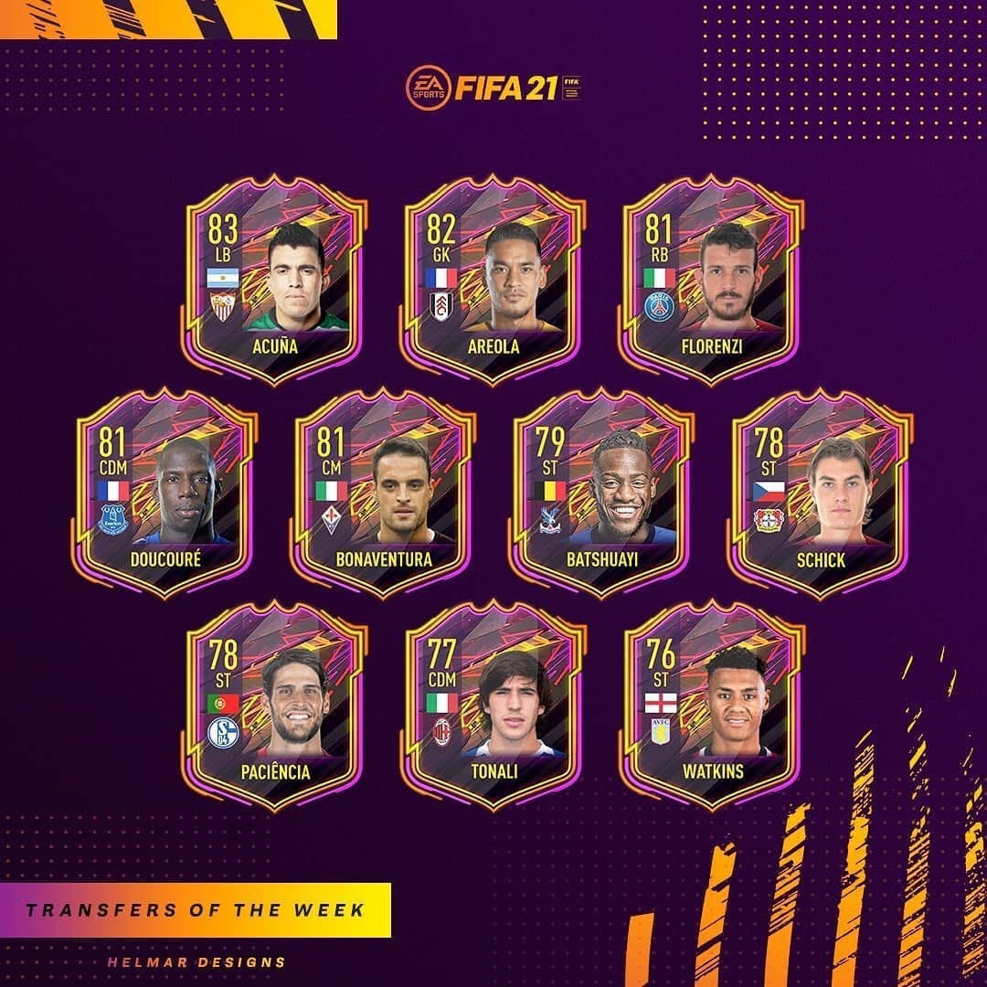 cfl_ru's tweet photo. Трансферы прошлой недели #FIFA21 🔥 https://t.co/KTuX7gHYNz