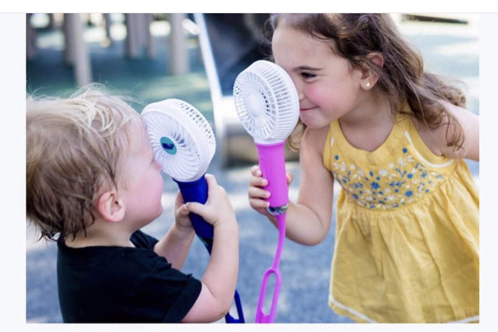 BUGGYGEAR1's tweet photo. Thank you @daytonabeachmom for this awesome pic of your little ones enjoying our personal fan, it’s perfect for the tiniest hands. 

#beach #beachmom #handheld #fan #coolfan
#staycool #photography #summertime #fall #climatechange #weather #toohot #cooloff #staysafe #fun https://t.co/mDnB5UrEEo