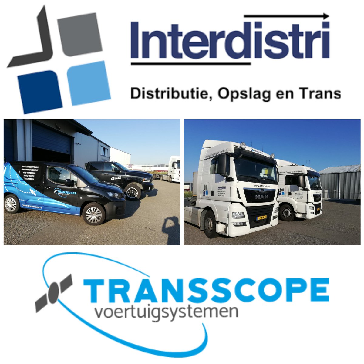 We hebben weer bij onze Zeeuwse klant Interdistri werkzaamheden mogen uitvoeren. Het geheel wagenpark groot en klein is uitgerust met Blackbox Fleetmanager Pro (transscope.nl/blackbox-fleet…)

Duidelijk inzicht in de posities, het gebruik en de kosten van het wagenpark.