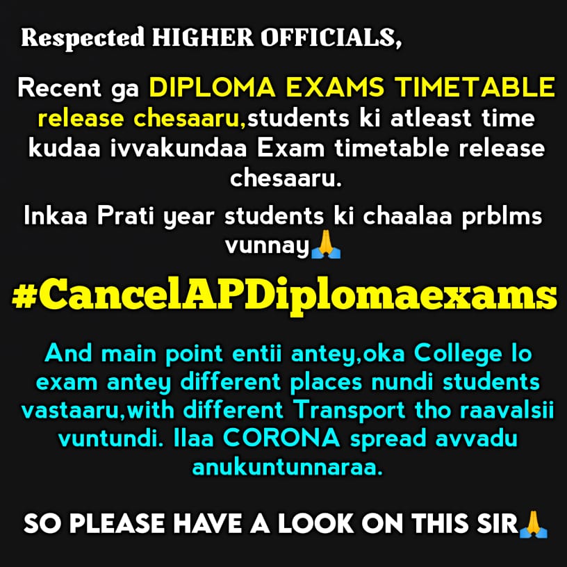 Saitej___stylee's tweet photo. #cancelAPDiplomaexams 
#CMJAGANSIR 
#PMMODISIR 
#SBTET
#Students 
#pawankalyan https://t.co/oiuH3WSZBG