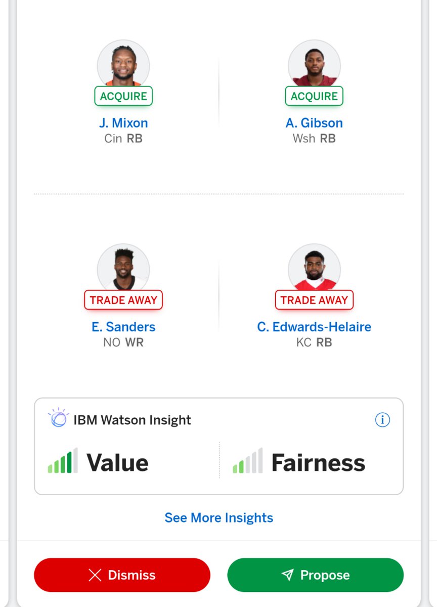 DoucheFantasy's tweet photo. Had to double take at how bad @ESPNFantasy was at their #tradeassistant... Is it just me?They are telling me to sell CRH and Diggs for damn near nothing... @Him_HerSports @GuruFantasyWrld @DynastyFF_KyleM @JWelchFF @FantasyFiends @FantasyfanC @crossroadsffp @ElvinRyan_FF https://t.co/pR6dkjpAWr