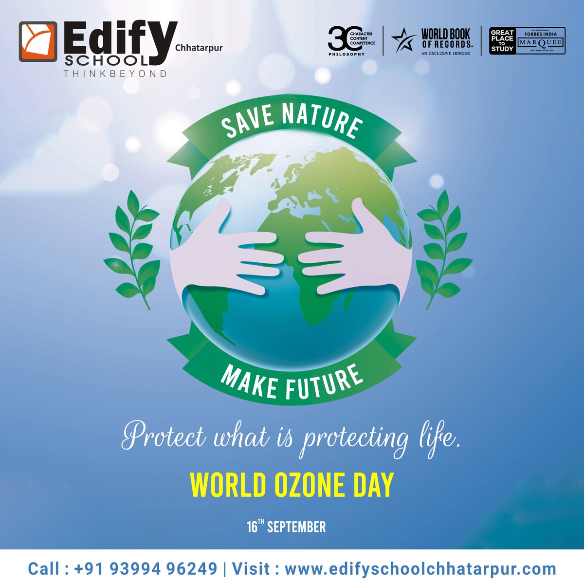 Protect what is protecting life.

World Ozone Day

#savenature #makefuture