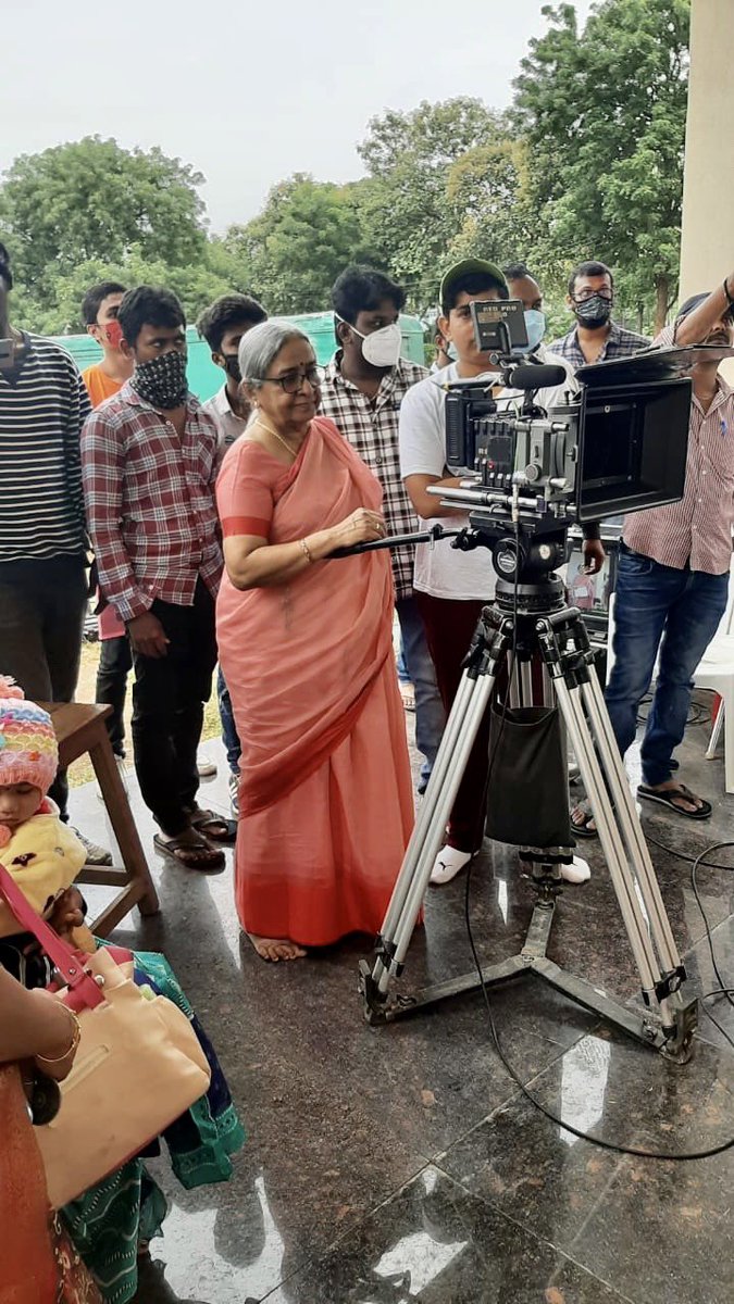 My mom Suryavathi switched on the camera today for the first shot of my biopic part 1 RAMU ..Produced by BOMMAKU MURALI and directed by DORASAI TEJA #RgvBiopic