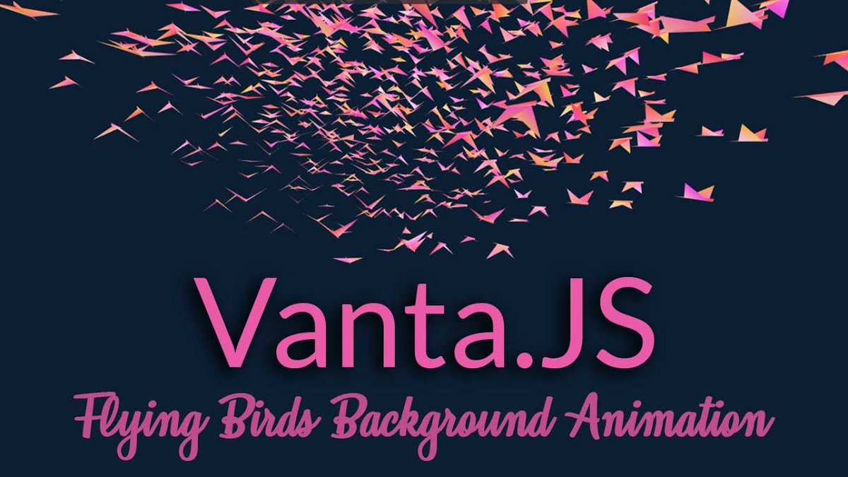 hub_noor's tweet photo. Create Animated Backgrounds With Vanta JS | Vanta Birds
Link: https://t.co/GAyRoKQ1lR
#noorhub #webdesign #webdesigner #html #html5 #css #css3 #ui #uidesign #ux #vantajs #uxdesign #uiux #uxui #design #userinterface #userexperience #inspiration #tutorials #onlinetutorials https://t.co/BFWoRn5EJB