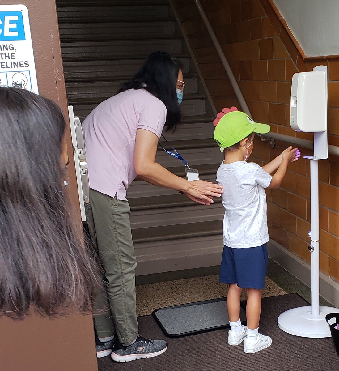 OLCSchool's tweet photo. This is the way we go to school, go to school, go to school. This is the way we go to school during COVID 19!
4/ Sanitize hands when you go through the door, and do it again a whole lot more. #OLCpride #AlwaysOLC #rcan #WeGotThis #BackToSchool2020 #CatholicEdNJ https://t.co/2RVtBYsaRI