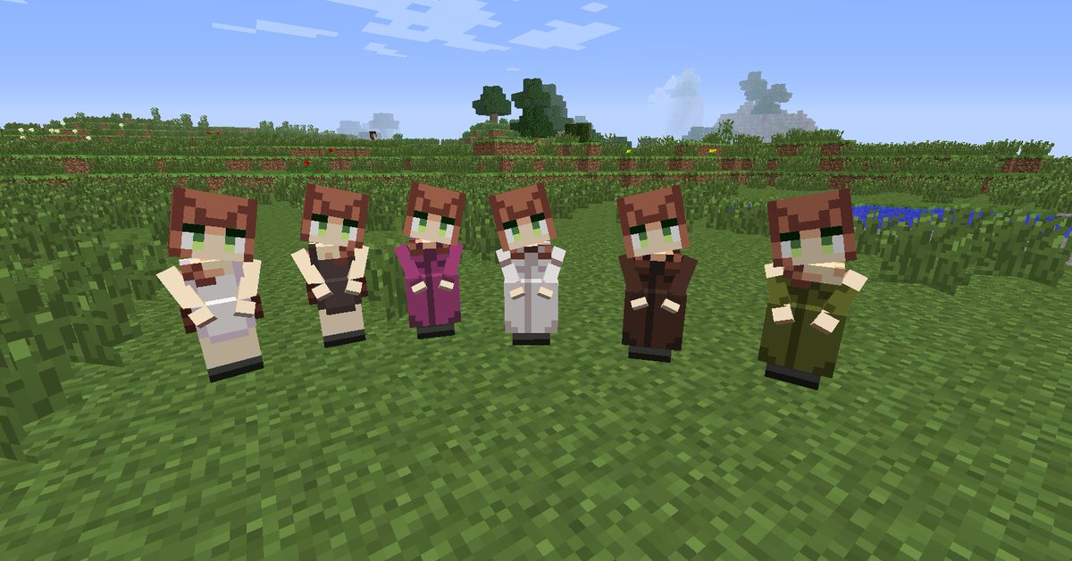 Shingel_42's tweet photo. Chicas de Mob Talker versión Little Maid
#LittleMaid #MobTalker #Minecraft https://t.co/qcg7rM4UGR