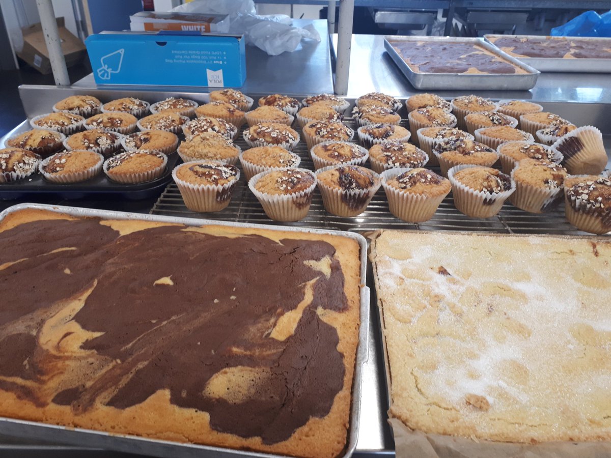 All ready for tomorrow's packed lunches 
Butternut squash and chocolate marble cake, Apple, blackberry &amp; oat muffins and blackberry shortbread.
<a href="/Callicroft/">Callicroft Primary</a> <a href="/olympustrust/">Olympus Academy Trust</a> @TaylorShawUK 
#ilovebaking
#seeingfooddifferently