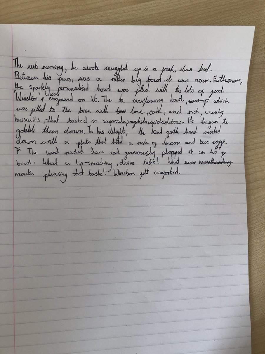 Final fab piece from Weezy at St Francis today. Well done to the whole class for producing fantastic work. #Livelessons #MrsC #sentencestacking @janeconsidine