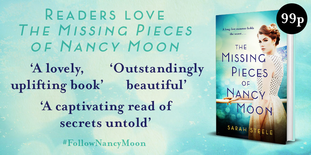 RosieMargesson's tweet photo. The gorgeous book that is The Missing Pieces of Nancy Moon by @sarah_l_steele is 99p in Kindle on @AmazonUK at the moment: https://t.co/gr8uMjccjR - i mean literally why wouldn't you get on this IMMEDIATELY? #FollowNancyMoon @headlinepg https://t.co/1FYX3K73Sv