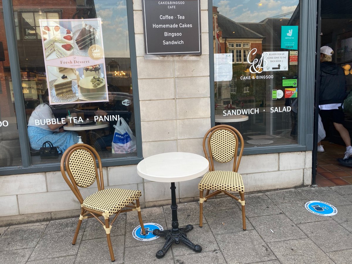 RBKingston's tweet image. “Some people don’t feel comfortable being indoors still, so sitting outside was a great option for them&quot;

Cake and Bingsoo Cafe in #NewMalden is one of the local businesses to have been granted a temporary #pavementlicence: kingston.gov.uk/info/200142/li… #localbusiness #KeepKingstonSafe