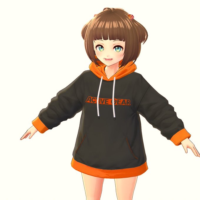 学校で初めてVRoid触ってるんですが楽しいですね!
顔のパーツいじったり服装のテクスチャ書き換えたりしてみました🤣 