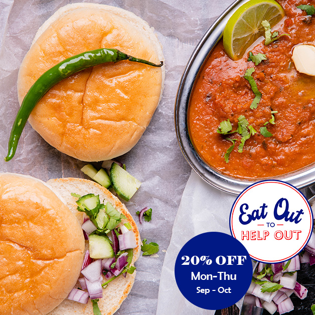 Try our delicious pav bhaji from Patiala Xpress and get 20% off on all food every Monday - Thursday throughout September and October (T&amp;Cs Apply). 😋

For more information: bangbangoriental.com/event/20-off-s…