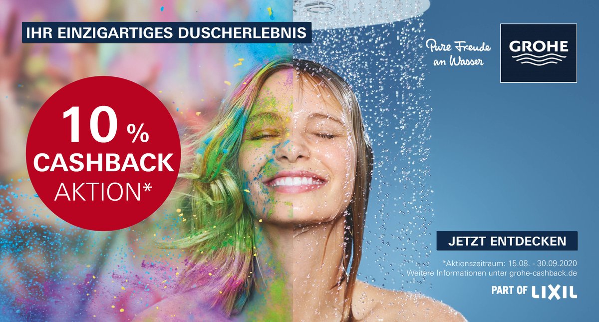 Sichern Sie sich 10 % auf Ihr neues Duscherlebnis mit <a href="/grohe/">GROHE</a> &amp; <a href="/GROHE_DE/">GROHE DE</a>. Mehr Infos dazu gibt es hier 👉skybad.de/grohe-dusche.h…

#promotion #badezimmer #interior