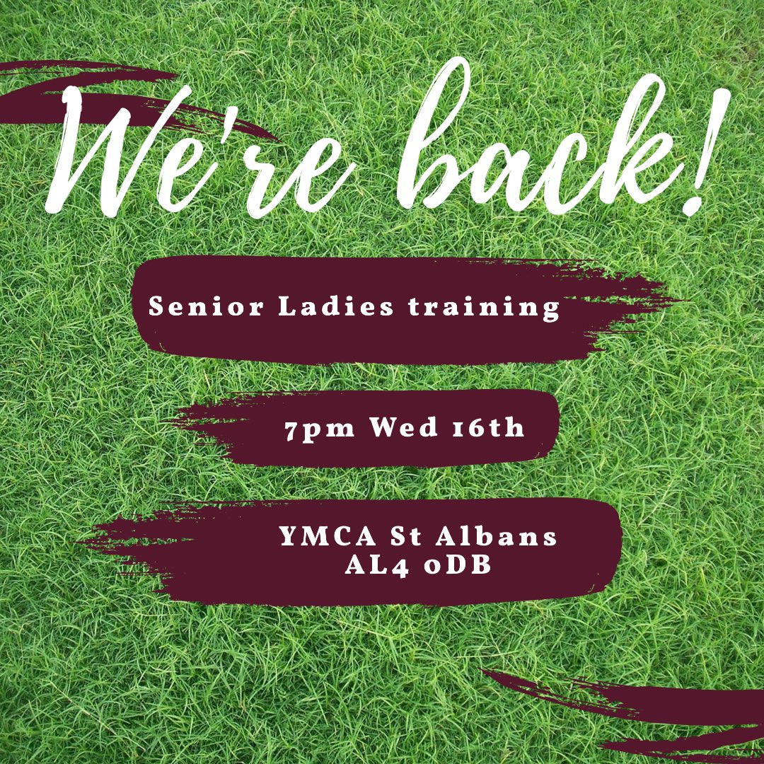 St Colmcilles GAC (@stcolmcillesgac) on Twitter photo 🤩 WE’RE BACK 🤩
Our senior ladies are very excited to be back training from this evening! 🥳
Training will take place at 7pm on the Astro turf pitch in St Albans YMCA 🏐
ALL NEWCOMERS WELCOME! 👌🏻 (give us a quick message for COVID procedures)
#LadiesFootball #ColmcillesAbu 🤩 WE’RE BACK 🤩
Our senior ladies are very excited to be back training from this evening! 🥳
Training will take place at 7pm on the Astro turf pitch in St Albans YMCA 🏐
ALL NEWCOMERS WELCOME! 👌🏻 (give us a quick message for COVID procedures)
#LadiesFootball #ColmcillesAbu