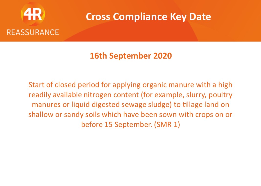 Key Date #crosscompliance
