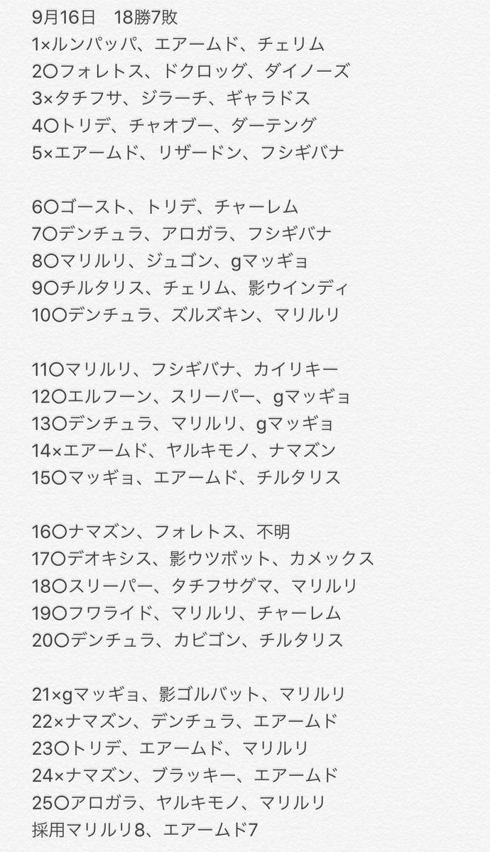 Mitsuhiiiii レイド招待感謝 無事色違い Gblシーズン2は2700くらいまで行ったのに シーズン3は2500届かず終わり シーズン4は真剣に取り組もうという事でまずはメモってみる ちなみに初手はgマッギョ ミュウ活躍中だが続くのか