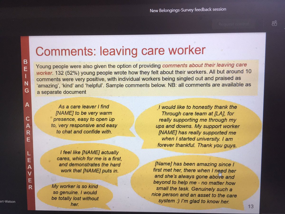 Great comments from young people about their PA’s #newbelongingscov <a href="/ThroughCareCov/">Through Care</a> @coventryDCS - well done PA’s <a href="/bevfoster31/">Bev Foster</a> <a href="/SarahAva95/">Sarah Ava</a> <a href="/Mr_JaimeTV/">Jay</a> @KyleAPatel11 <a href="/Rachy8201/">Rachael Owen</a> <a href="/ffi_rob/">Ffion Roberts</a> and all those not on twitter!