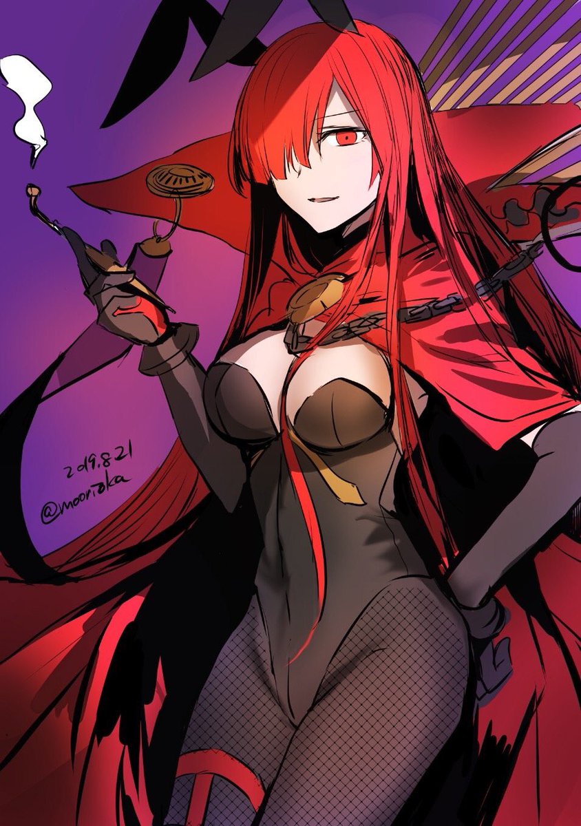織田信長(Fate) 「こんな闇カジノみたいなバニーちゃんしか描いてなくてふいた… 」|rioka⭐️5月コミティアとコミ1のイラスト