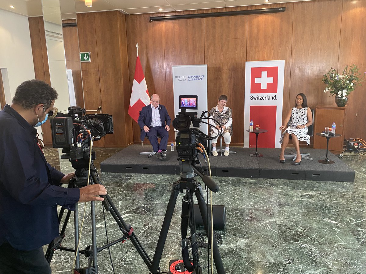 Behind the scenes at the <a href="/The_BSCC/">The British-Swiss Chamber of Commerce</a> webcast on the State of the U.K. today...and how its future looks! Broadcast live from the <a href="/SwissEmbassyUK/">Swiss Embassy UK</a> with <a href="/AlistairBurtUK/">Rt Hon Alistair Burt</a> Claire Fox, Gina Miller and Vicky Pryce