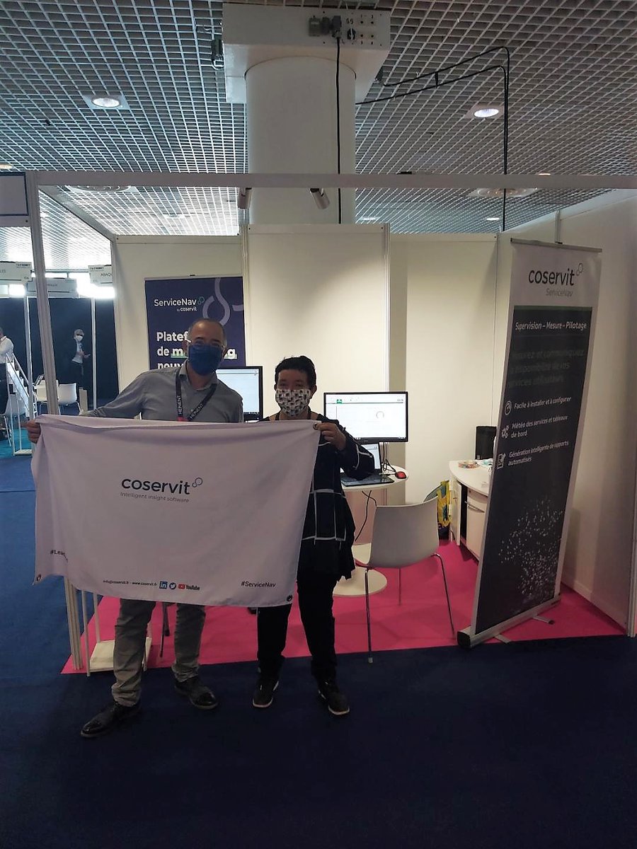 ServiceNav_io's tweet photo. Nous voilà bien installé au stand i07. @DominiqueBDR et @FrancoisMateo vous attendent pour échanger sur la #supervisionapplicative  #supervision #ITMonitoring #ITMeetings #Cannes 🙌 https://t.co/iXgiB3f3Dw