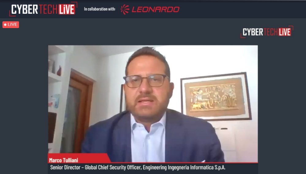EngineeringSpa's tweet photo. "La resilienza come capacità di un'azienda di proteggere in caso di #cyberattacchi il proprio valore e la #continuitàaziendale è un punto chiave in ogni agenda #CISO": Marco Tulliani, Global Chief Security Officer di @EngineeringSpa al #CybertechLive. #CyberSecurity @cybertech_eu https://t.co/KclaxjZCLk