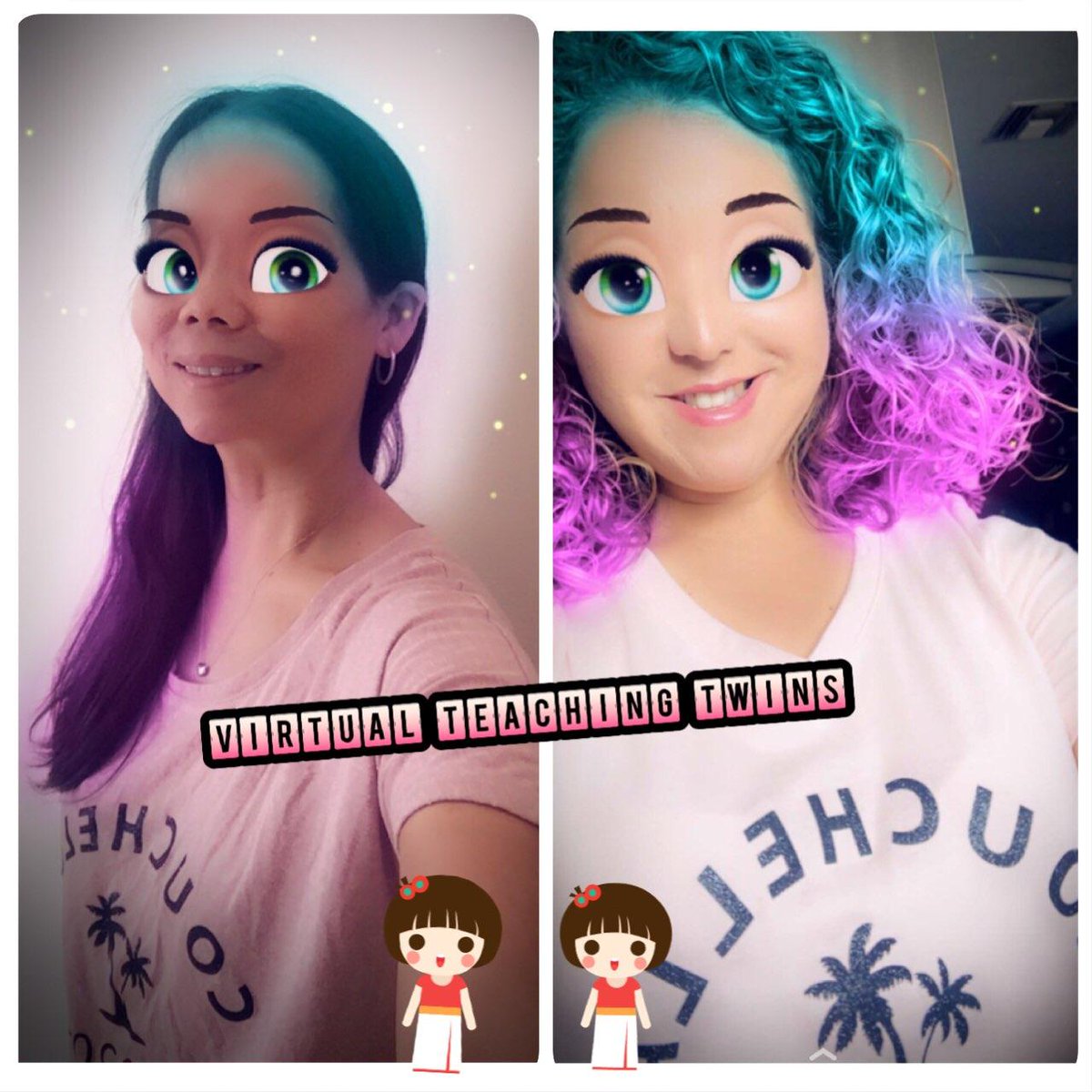 Today was Twin Day. Spirit week continues with crazy hair day tomorrow.