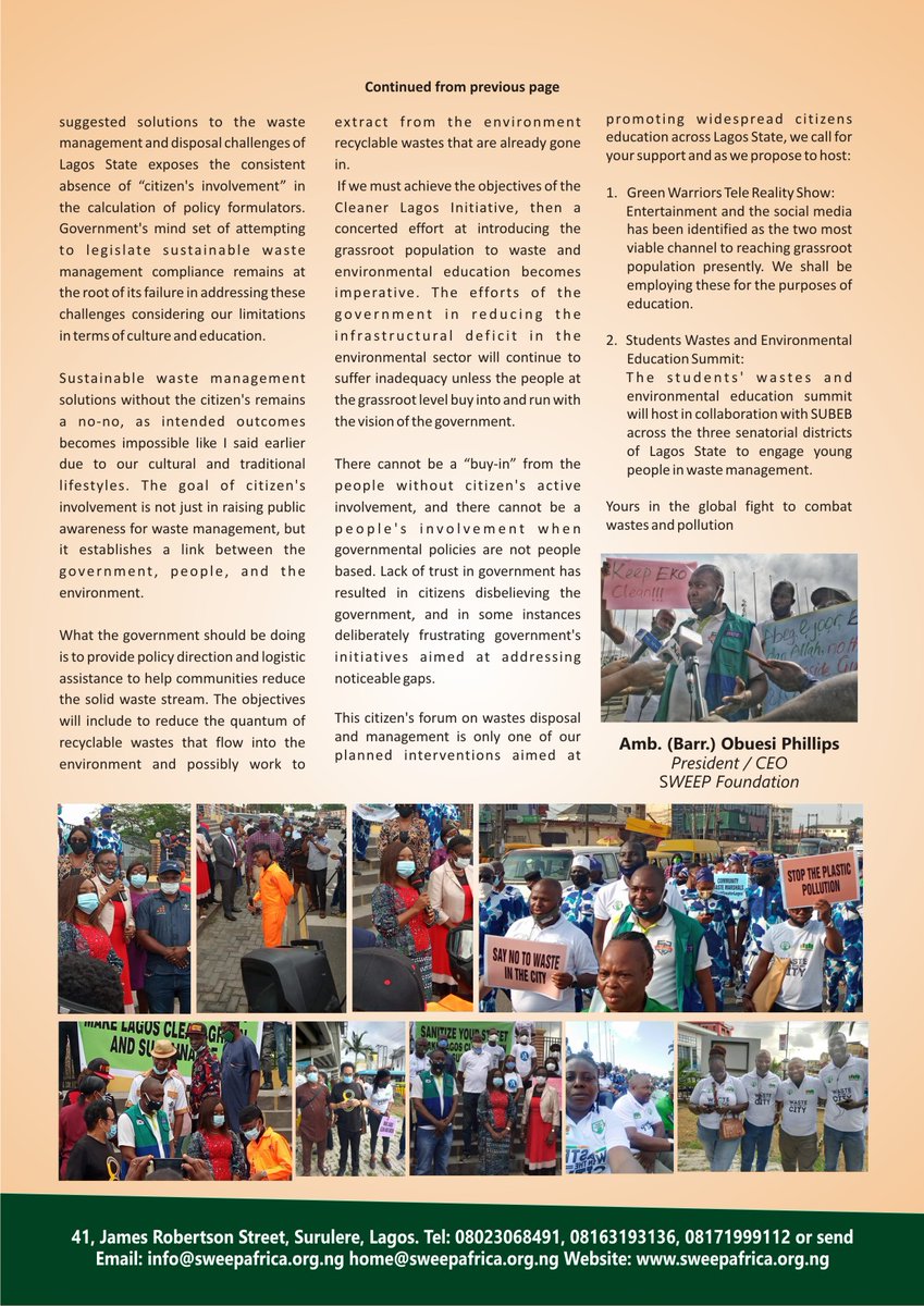 Have you seen our latest news letter? Explore for your reading pleasure <a href="/SWEEPFoundation/">SWEEP Foundation NG</a>